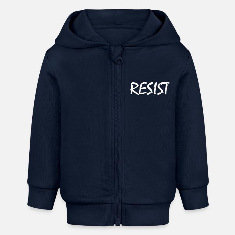 Resist - Veste à capuche bébé bio Stanley/Stella - bleu marine