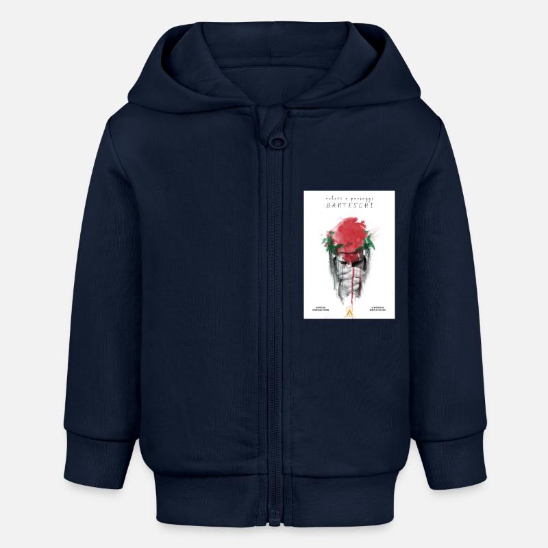 f6e48893 ec0c 4962 9e70 87be05950bd3 - Felpa con cappuccio con zip neonato bio di Stanley/Stella - navy