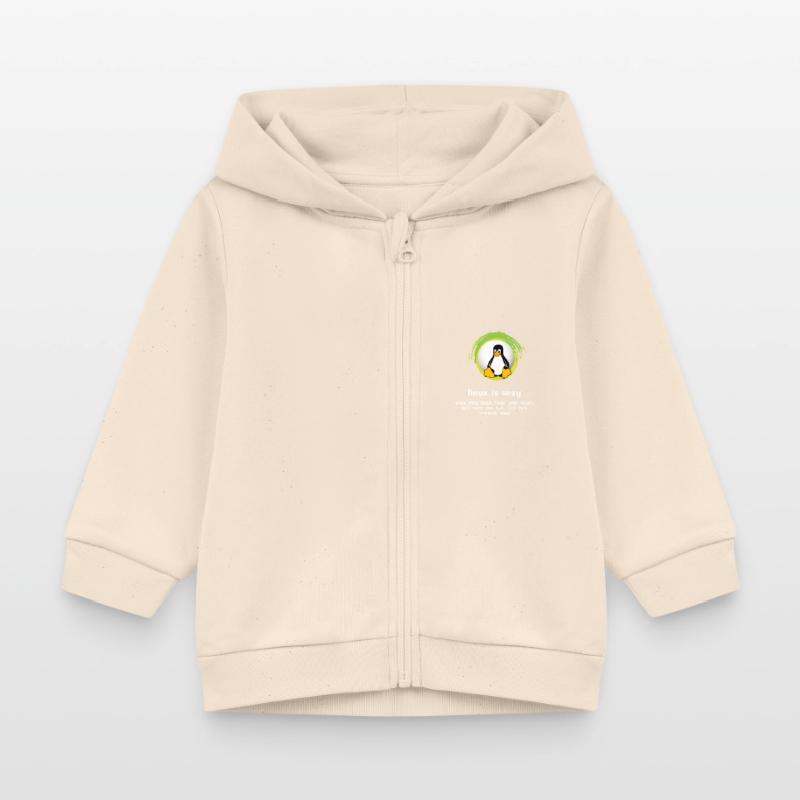 Computer System Pinguin Nerd pc inside code admin Baby Organic Kapuzenjacke Baby Connector von Stanley/Stella