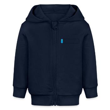 Kennzeichens europa_g1 - Baby Organic Kapuzenjacke Baby Connector von Stanley/Stella - Navy - Vorne