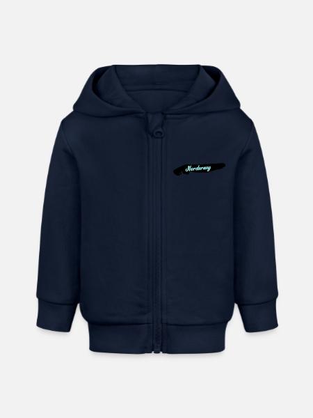 norderney insel - Baby Organic Kapuzenjacke Baby Connector von Stanley/Stella - Navy
