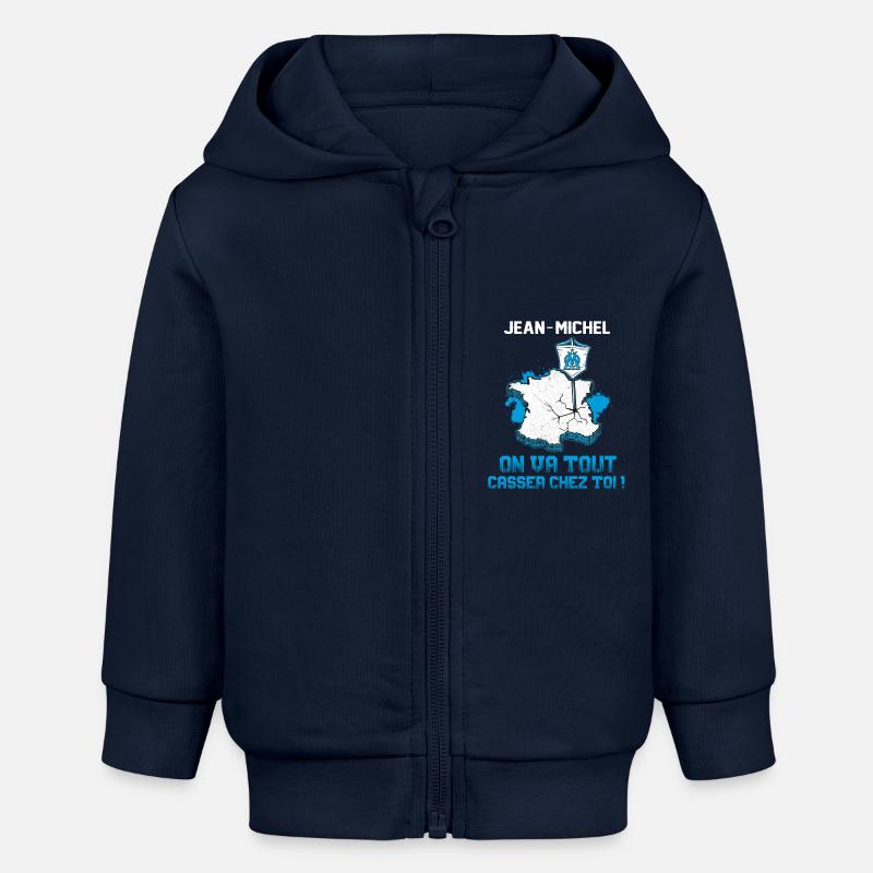 ON VA TOUT CASSER CHEZ TOI - Veste à capuche bébé bio Stanley/Stella - bleu marine