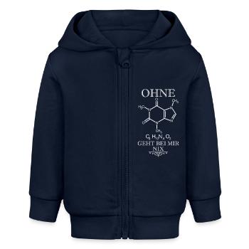 Chemiker Kaffee - Baby Organic Kapuzenjacke Baby Connector von Stanley/Stella - Navy - Vorne