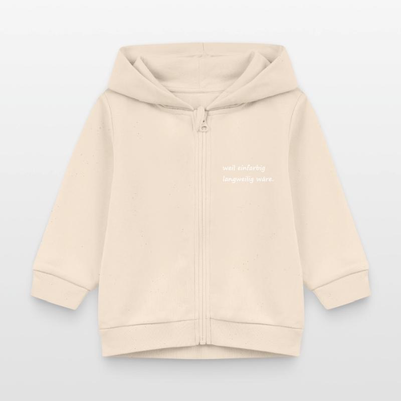 weil einfarbig langweilig wäre / Basic / Lustig Baby Organic Kapuzenjacke Baby Connector von Stanley/Stella