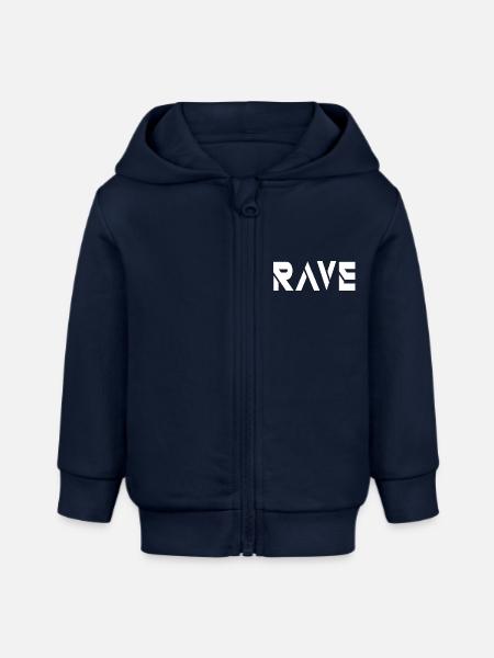 Rave - Baby Organic Kapuzenjacke Baby Connector von Stanley/Stella - Navy