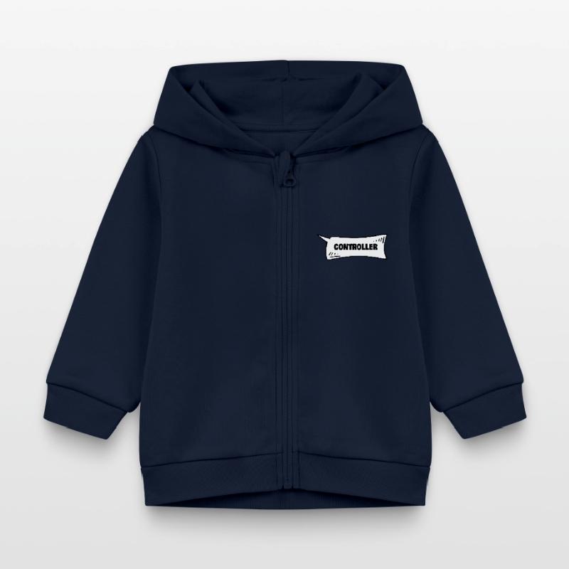 Speech Bubble Controller Baby Organic Zip-up Hoodie by Stanley/Stella
