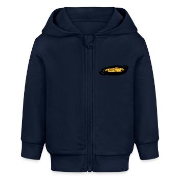 paella gericht spanische kulinarische spezialität - Baby Organic Kapuzenjacke Baby Connector von Stanley/Stella - Navy - Vorne