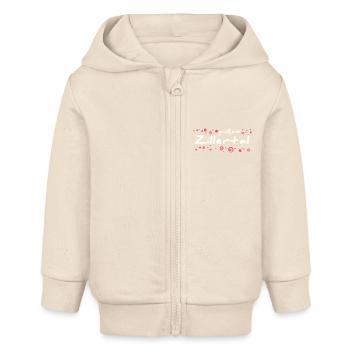 Zillertal Ortschaft - Baby Organic Kapuzenjacke Baby Connector von Stanley/Stella - Natur - Vorne