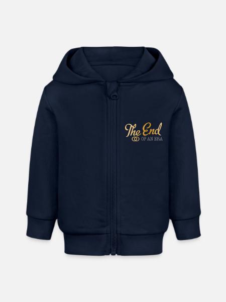 Junggesellenabschied - Baby Organic Kapuzenjacke Baby Connector von Stanley/Stella - Navy