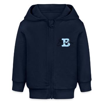 bruder - Baby Organic Kapuzenjacke Baby Connector von Stanley/Stella - Navy - Vorne