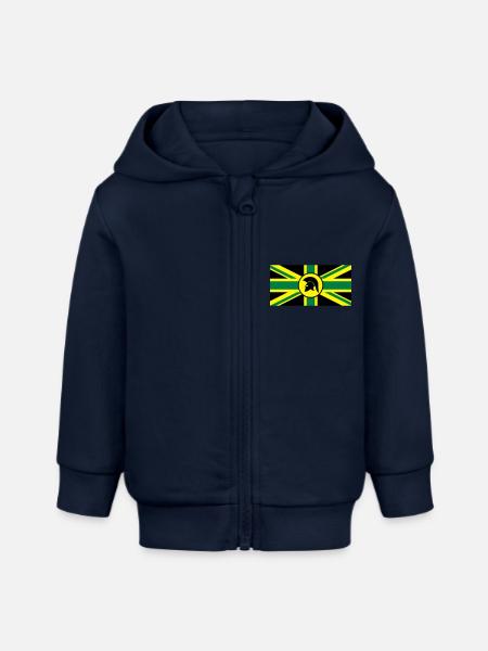 Skinhead Reggae UK - Baby Organic Kapuzenjacke Baby Connector von Stanley/Stella - Navy