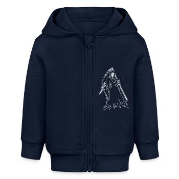 Reaper - Baby Organic Kapuzenjacke Baby Connector von Stanley/Stella - Navy - Vorne