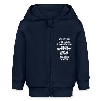 Politiques - Veste à capuche bébé bio Stanley/Stella - bleu marine - Devant