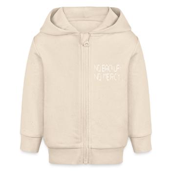 No Backup? No Mercy! - Baby Organic Kapuzenjacke Baby Connector von Stanley/Stella - Natur - Vorne