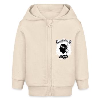 Corsica - Baby Organic Kapuzenjacke Baby Connector von Stanley/Stella - Natur - Vorne