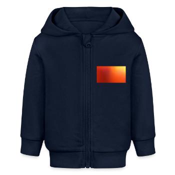 Édition dorée - Veste à capuche bébé bio Stanley/Stella - bleu marine - Devant