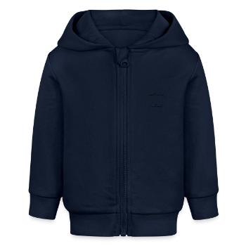Reykjavik, Islande Style Design T-shirt - Veste à capuche bébé bio Stanley/Stella - bleu marine - Devant