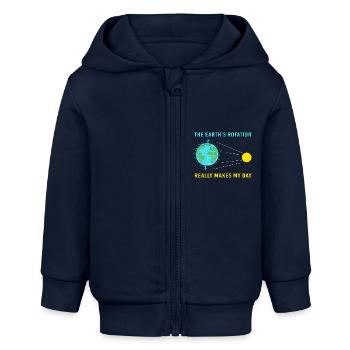 Earth Day - Baby Organic Kapuzenjacke Baby Connector von Stanley/Stella - Navy - Vorne