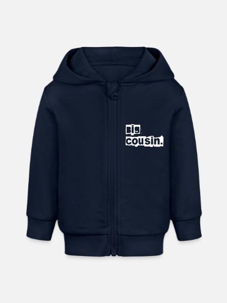 der große cousin oder cousine - Baby Organic Kapuzenjacke Baby Connector von Stanley/Stella - Navy