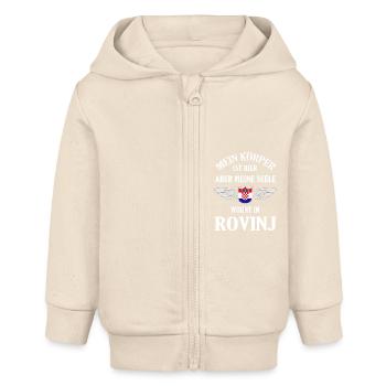 Rovinj Sehnsucht – Mediterranes Paradies in Istrie - Baby Organic Kapuzenjacke Baby Connector von Stanley/Stella - Natur - Vorne