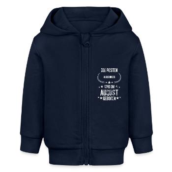 Geschenk für Augsburger - Baby Organic Kapuzenjacke Baby Connector von Stanley/Stella - Navy - Vorne