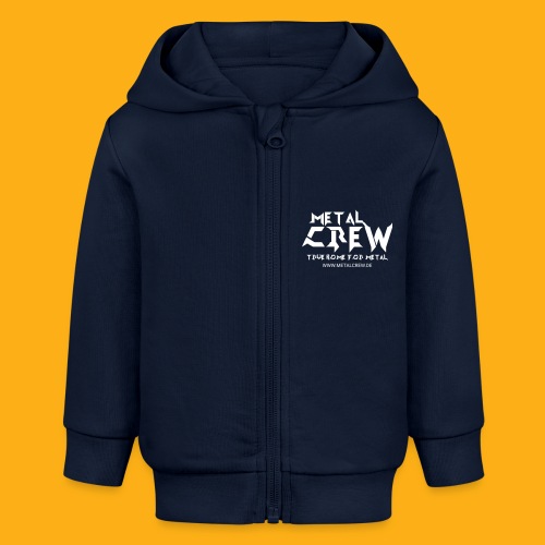 MetalCrew Logo White DE - Stanley/Stella Bio Zip Hoodie BABY CONNECTOR