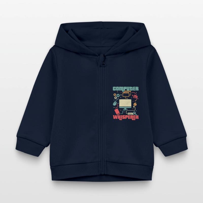 Don't Worry I'm From Tech Support IT Sysadmin Comp Baby Organic Zip-up Hoodie by Stanley/Stella