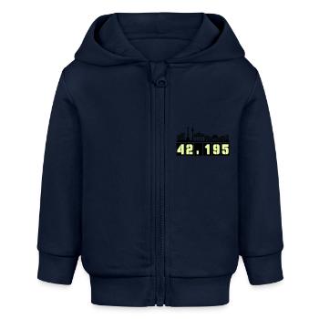 Berlin Skyline Marathon - Veste à capuche bébé bio Stanley/Stella - bleu marine - Devant