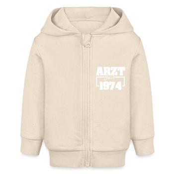 19 - Baby Organic Kapuzenjacke Baby Connector von Stanley/Stella - Natur - Vorne