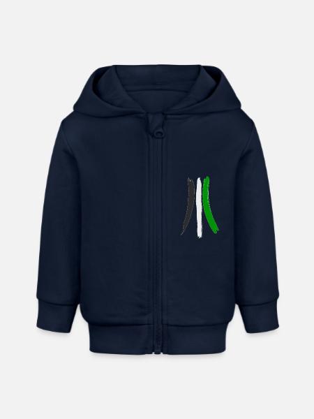 96er For Live - Baby Organic Kapuzenjacke Baby Connector von Stanley/Stella - Navy