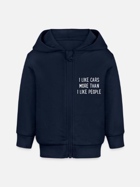 Autos - Baby Organic Kapuzenjacke Baby Connector von Stanley/Stella - Navy