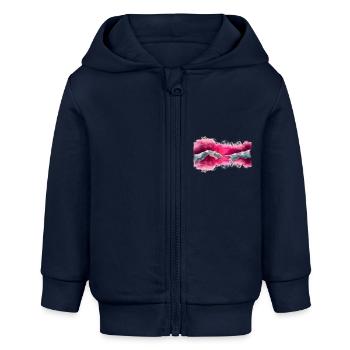 Moderne Kunst Michelangelo - Baby Organic Kapuzenjacke Baby Connector von Stanley/Stella - Navy - Vorne