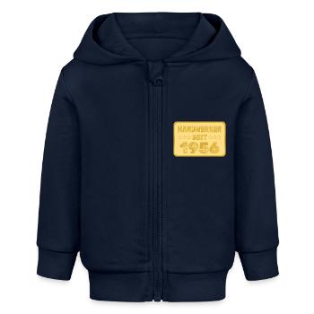 1956 - Baby Organic Kapuzenjacke Baby Connector von Stanley/Stella - Navy - Vorne
