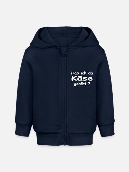 Käse - Baby Organic Kapuzenjacke Baby Connector von Stanley/Stella - Navy