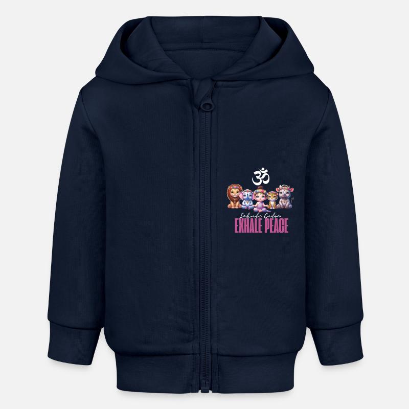 Escouade de méditation - Veste à capuche bébé bio Stanley/Stella - bleu marine