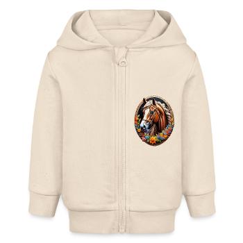 My friend - Baby Organic Kapuzenjacke Baby Connector von Stanley/Stella - Natur - Vorne