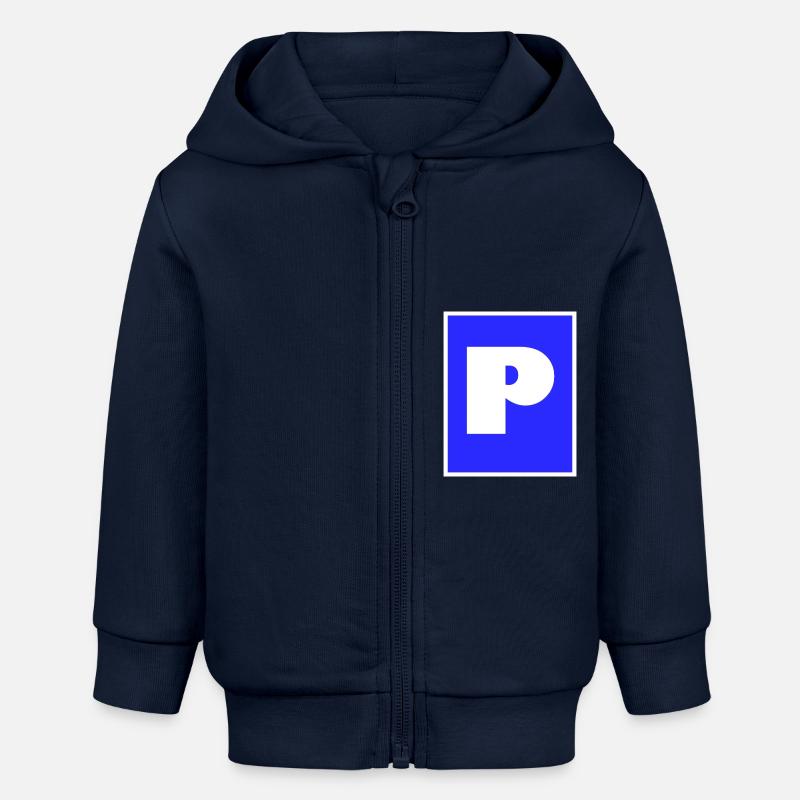 Ma place de parking - Veste à capuche bébé bio Stanley/Stella - bleu marine