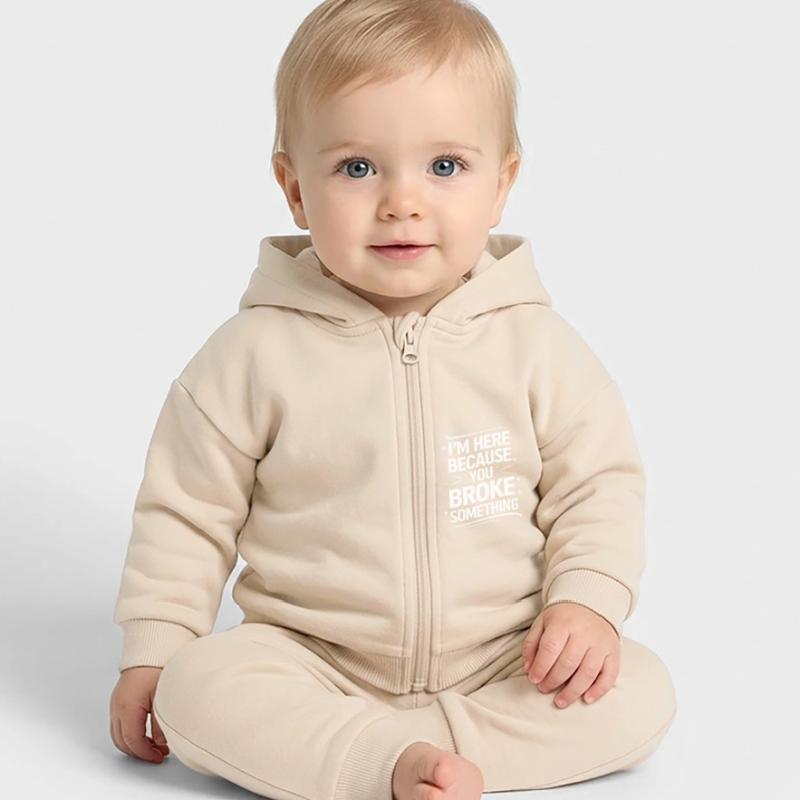 Technischer Support Computerfreak Nerd Baby Organic Kapuzenjacke Baby Connector von Stanley/Stella