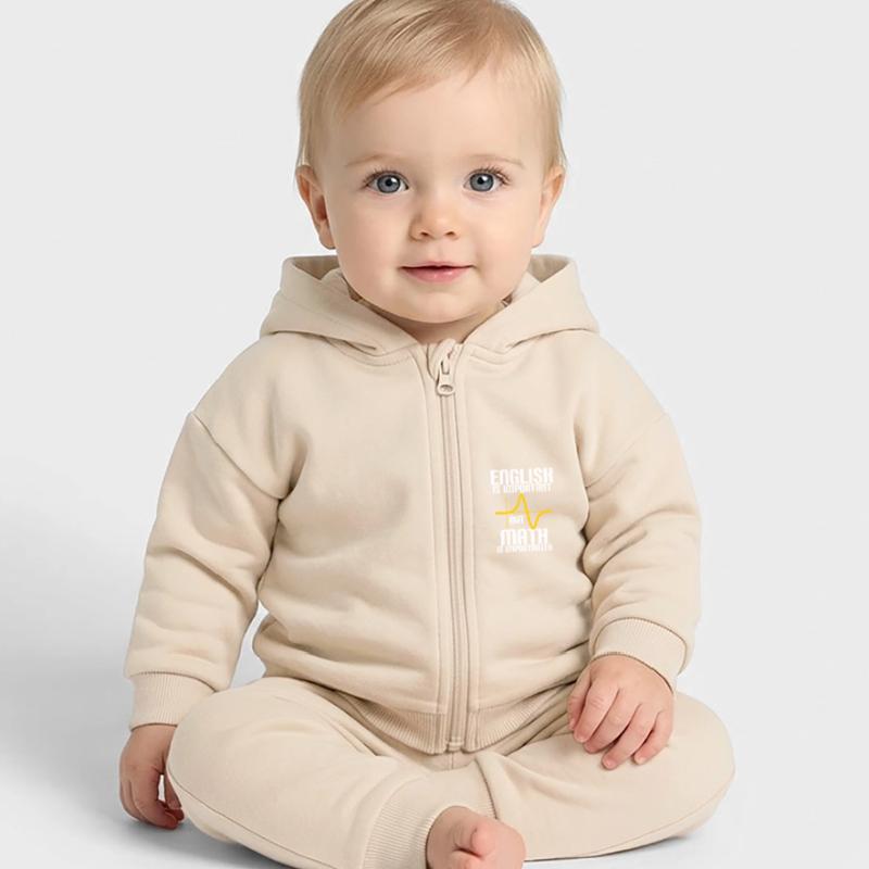MATH EST PLUS IMPORTANT QUE L'ANGLAIS - MATH - COMPUTING Veste à capuche bébé bio Stanley/Stella