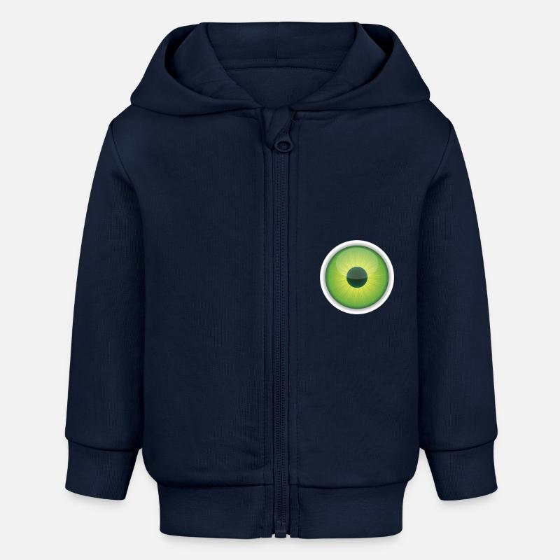 œil - Veste à capuche bébé bio Stanley/Stella - bleu marine