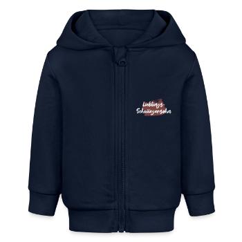 Lieblings Schwiegersohn Geschenk Schwiegersöhne - Baby Organic Kapuzenjacke Baby Connector von Stanley/Stella - Navy - Vorne