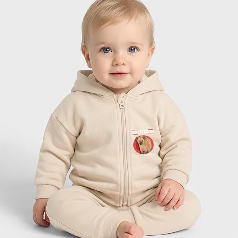 Hyäne Hyänen Tüpfelhyäne Geschenk Baby Organic Kapuzenjacke Baby Connector von Stanley/Stella