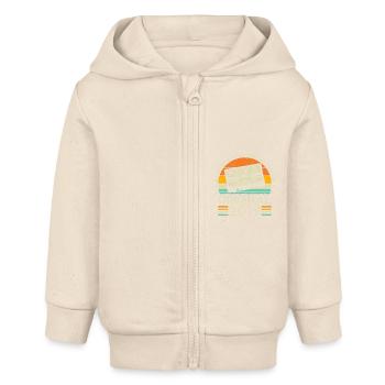 Vintage Anniversary 2019 - Baby Organic Zip-up Hoodie by Stanley/Stella - soft Ecru - Front