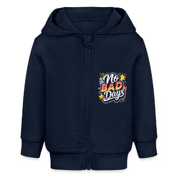 PAS DE MAUVAIS JOURS - Veste à capuche bébé bio Stanley/Stella - bleu marine - Devant