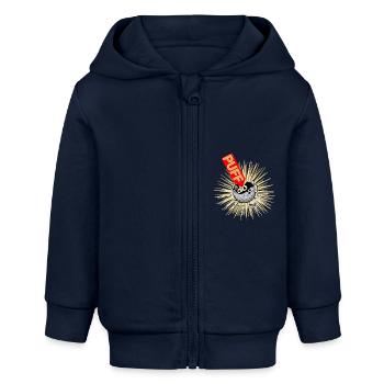 Puff - Baby Organic Kapuzenjacke Baby Connector von Stanley/Stella - Navy - Vorne