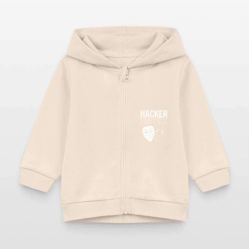 Cybersecurity Cyber Programmer Hacker Baby Organic Zip-up Hoodie by Stanley/Stella