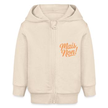 Mais non! - Veste à capuche bébé bio Stanley/Stella - écru doux - Devant