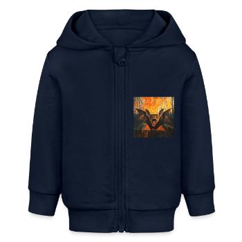 Schläger - Baby Organic Kapuzenjacke Baby Connector von Stanley/Stella - Navy - Vorne