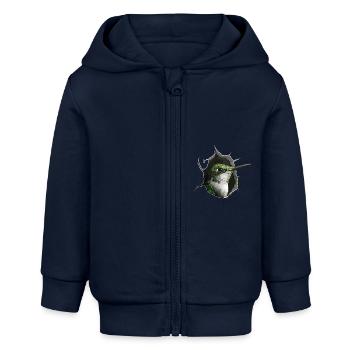 Kolibri - Baby Organic Kapuzenjacke Baby Connector von Stanley/Stella - Navy - Vorne