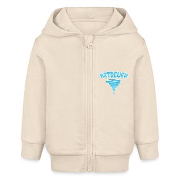 Beruf Betreuer - Baby Organic Kapuzenjacke Baby Connector von Stanley/Stella - Natur - Vorne